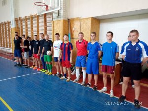 25.09 - 04.10.2017 – чемпіонат училища з футзалу