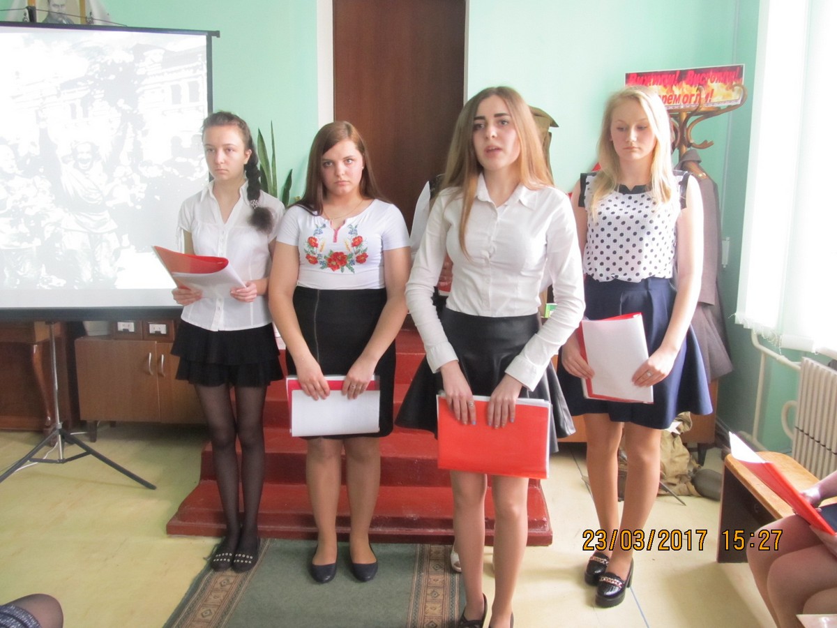 23.03.2017 Відкрите засідання гуртка німецької мови «Кам’янець-Подільський: від окупації до визволення»