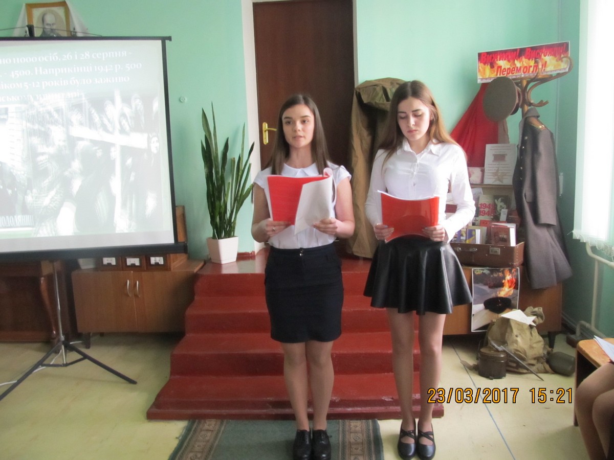 23.03.2017 Відкрите засідання гуртка німецької мови «Кам’янець-Подільський: від окупації до визволення»